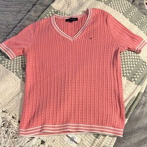 Women’s Tommy Hilfiger pink Cable Knit top